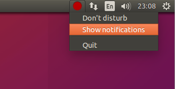 Ubuntu NoNotifications апплет